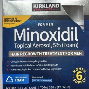 Kirkland Minoxidil 5% Foam for Men – Hair Regrowth Treatment –2.11 oz exp2026/11